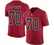 Youth Nike Atlanta Falcons #70 Jake Matthews Limited Red Rush Vapor Untouchable NFL Jersey