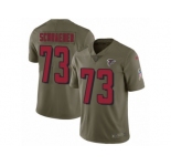 Youth Nike Atlanta Falcons #73 Ryan Schraeder Limited Olive 2017 Salute to Service NFL Jersey