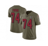 Youth Nike Atlanta Falcons #74 Tani Tupou Limited Olive 2017 Salute to Service NFL Jersey