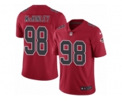 Youth Nike Atlanta Falcons #98 Takkarist McKinley Limited Red Rush NFL Jersey