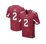 Men Nike Arizona Cardinals #2 Andy Lee Elite Red Team Color NFL Jersey