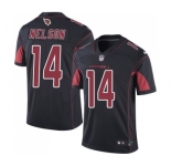 Men's Nike Arizona Cardinals #14 J.J. Nelson Elite Black Rush Vapor Untouchable NFL Jersey