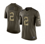 Men's Nike Arizona Cardinals #2 Andy Lee Elite Green Salute to Service NFL Jersey