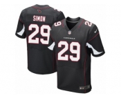 Men's Nike Arizona Cardinals #29 Tharold Simon Elite Black Alternate NFL Jersey