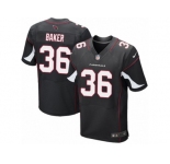 Men's Nike Arizona Cardinals #36 Budda Baker Elite Black Alternate NFL Jersey