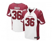 Men's Nike Arizona Cardinals #36 Budda Baker Elite White NFL Jersey