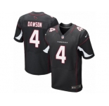 Men's Nike Arizona Cardinals #4 Phil Dawson Elite Black Alternate NFL Jersey