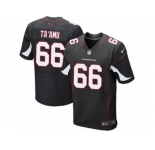 Men's Nike Arizona Cardinals #66 Alameda Ta'amu Elite Black Alternate NFL Jersey