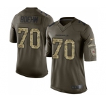 Men's Nike Arizona Cardinals #70 Evan Boehm Elite Green Salute to Service NFL Jersey