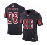Men's Nike Arizona Cardinals #98 Corey Peters Elite Black Rush Vapor Untouchable NFL Jersey