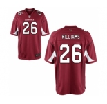Men's Nike Arizona Cardinals #26 Brandon Williams Game Red Team Color NFL Jersey