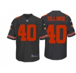 Arizona Cardinals #40 Pat Tillman Black Replica Throwback Football Jersey