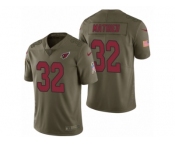 Men Nike Arizona Cardinals #32 Tyrann Mathieu Olive 2017 Salute to Service Limited Jerseys