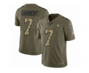 Men Nike Arizona Cardinals #7 Blaine Gabbert Limited Olive Camo 2017 Salute to Service NFL Jersey