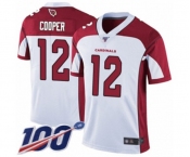 Men's Arizona Cardinals #12 Pharoh Cooper White Vapor Untouchable Limited Player 100th Season Football Jersey