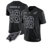 Men's Arizona Cardinals #18 Marvin Harrison Jr. Black 2026 F.U.S.E. Salute to Service Limited Football Stitched Jersey