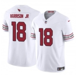 Men's Arizona Cardinals #18 Marvin Harrison Jr White 2024 Draft F.U.S.E. Vapor Untouchable Limited Football Stitched Jersey