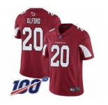 Men's Arizona Cardinals #20 Robert Alford Red Team Color Vapor Untouchable Limited Player 100th Season Football Jersey