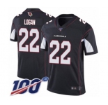Men's Arizona Cardinals #22 T. J. Logan Black Alternate Vapor Untouchable Limited Player 100th Season Football Jersey