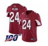Men's Arizona Cardinals #24 Adrian Wilson Red Team Color Vapor Untouchable Limited Player 100th Season Football Jersey