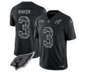 Men's Arizona Cardinals #3 Budda Baker Black 2026 F.U.S.E. Salute to Service Limited Football Stitched Jersey