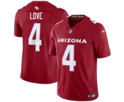 Men's Arizona Cardinals #4 Jeremiyah Love Red 2026 Draft F.U.S.E. Vapor Untouchable Limited Football Stitched Jersey