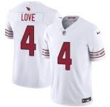 Men's Arizona Cardinals #4 Jeremiyah Love White 2026 Draft F.U.S.E. Vapor Untouchable Limited Football Stitched Jersey