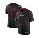 Men's Arizona Cardinals #40 Pat Tillman Limited Lights Out Black Rush Football Jersey