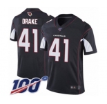 Men's Arizona Cardinals #41 Kenyan Drake Black Alternate Vapor Untouchable Limited Player 100th Season Football Jersey