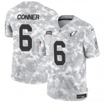 Men's Arizona Cardinals #6 James Conner 2024 F.U.S.E. Arctic Camo Salute to Service Limited Football Stitched Jersey