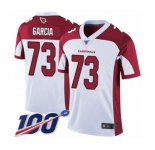 Men's Arizona Cardinals #73 Max Garcia White Vapor Untouchable Limited Player 100th Season Football Jersey