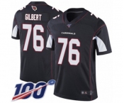Men's Arizona Cardinals #76 Marcus Gilbert Black Alternate Vapor Untouchable Limited Player 100th Season Football Jersey