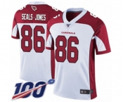 Men's Arizona Cardinals #86 Ricky Seals-Jones White Vapor Untouchable Limited Player 100th Season Football Jersey