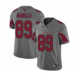 Men's Arizona Cardinals #89 Andy Isabella Limited Silver Inverted Legend Football Jersey