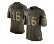 Men's Nike Arizona Cardinals #16 Chad Williams Limited Green Salute to Service NFL Jersey