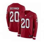 Men's Nike Arizona Cardinals #20 Deone Bucannon Limited Red Therma Long Sleeve NFL Jersey
