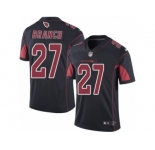 Men's Nike Arizona Cardinals #27 Tyvon Branch Limited Black Rush NFL Jersey