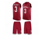 Men's Nike Arizona Cardinals #3 Carson Palmer Limited Red Tank Top Suit NFL Jersey