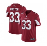 Men's Nike Arizona Cardinals #33 Tre Boston Red Team Color Vapor Untouchable Limited Player NFL Jersey