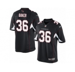 Men's Nike Arizona Cardinals #36 Budda Baker Limited Black Alternate NFL Jersey