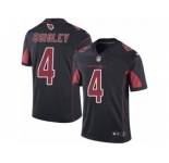 Men's Nike Arizona Cardinals #4 Ryan Quigley Limited Black Rush NFL Jersey