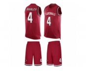 Men's Nike Arizona Cardinals #4 Ryan Quigley Limited Red Tank Top Suit NFL Jersey