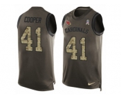 Men's Nike Arizona Cardinals #41 Marcus Cooper Limited Green Salute to Service Tank Top NFL Jersey