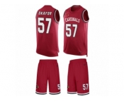 Men's Nike Arizona Cardinals #57 Alex Okafor Limited Red Tank Top Suit NFL Jersey