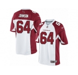 Men's Nike Arizona Cardinals #64 Dorian Johnson Limited White NFL Jersey
