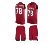 Men's Nike Arizona Cardinals #78 Earl Watford Limited Red Tank Top Suit NFL Jersey