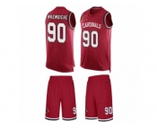 Men's Nike Arizona Cardinals #90 Robert Nkemdiche Limited Red Tank Top Suit NFL Jersey
