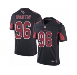 Men's Nike Arizona Cardinals #96 Kareem Martin Limited Black Rush NFL Jersey
