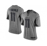 Nike Arizona Cardinals #11 Larry Fitzgerald Gray Gridiron Gray Jersey[Limited]