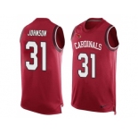 Nike Arizona Cardinals #31 David Johnson Red Team Color Men's Stitched NFL Limited Tank Top Jersey